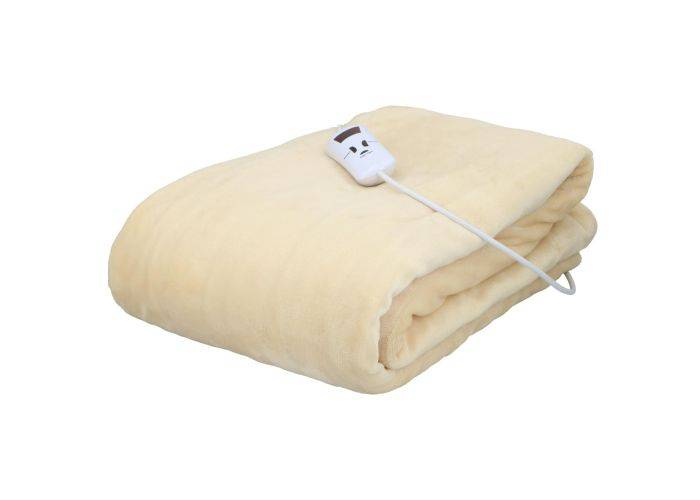 Alpina Elektrisk tæppe - 10 indstillimger - 130 x 180 cm / 180W - Beige