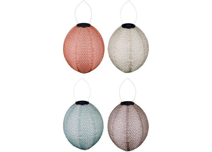 Arti Casa Oval lanterne solcellelampe ø20cm - Ass. farve