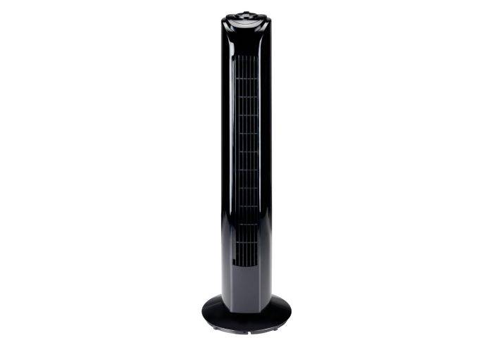 Lifetime Air Tårnventilator roterende - H:81 cm m/ 3 hastigheder - Sort