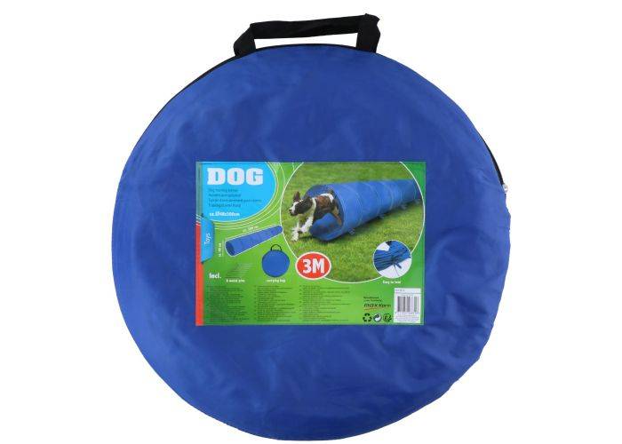 Hundetunnel til Agility 48 cm x 3 m m/opbevaringstaske