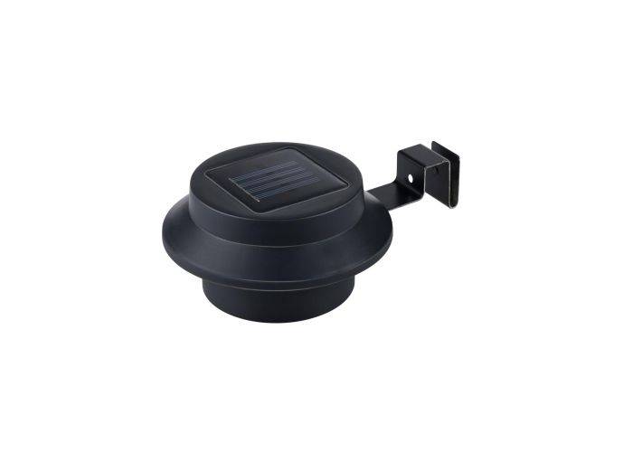 Grundig Solcellelampe til tagrende / hegn - Sort