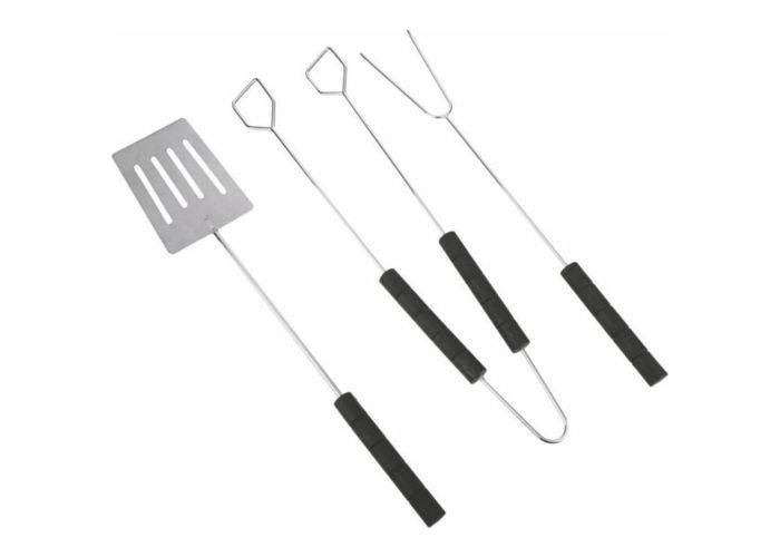 Alpina grillsæt i 3 dele i rustfrit stål 47 cm