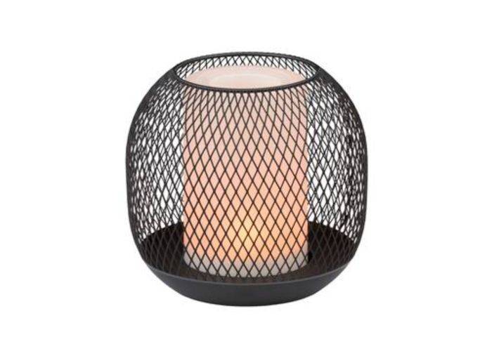 Arti Casa bordlampe med solceller Ø13 x 14 cm - Sort