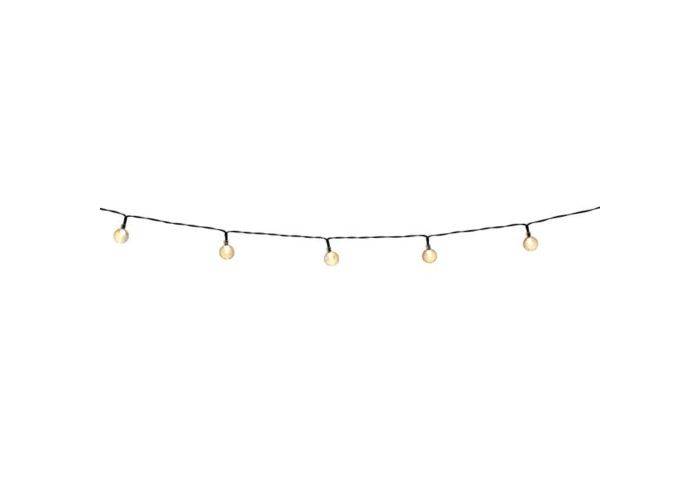 Grundig LED solcelle lyskæde 50xLED - med fjernbetjenning - Varm hvid - 9.35m
