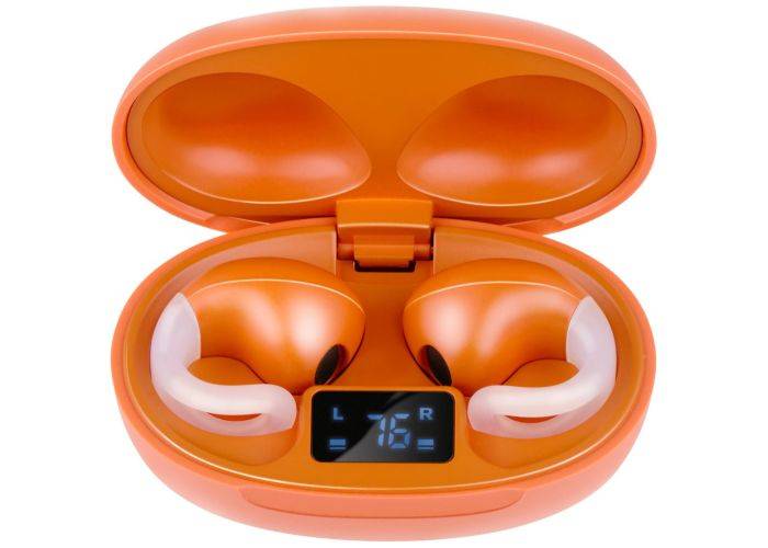 Grundig TWS Trådløse Earbuds med clip-on fit - Orange