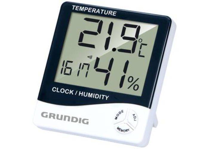 Grundig digital vejrstation med termometer og hygrometer