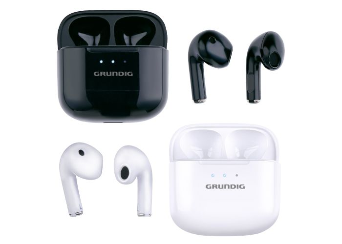 Grundig TWS Bluetooth earbuds med mikrofon - Ass. Hvid/sort