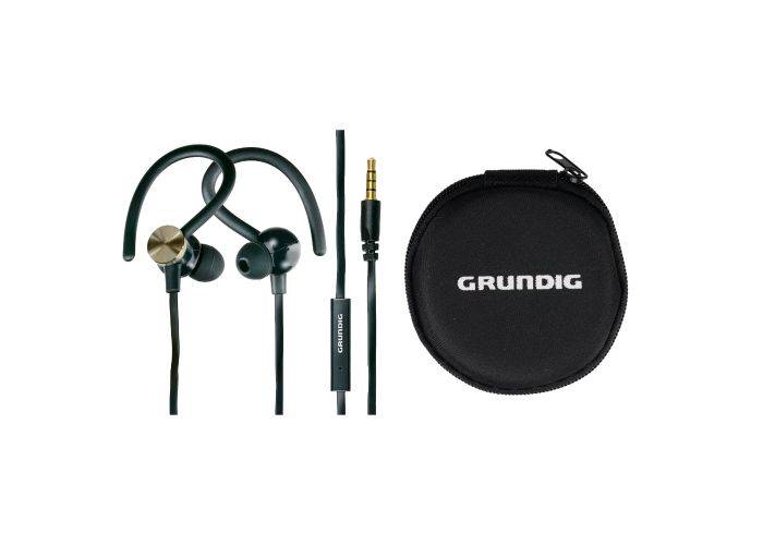 Grundig Sports høretelefoner med ørebøjle og 3.5mm stik