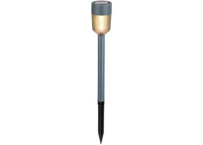 Grundig solcellelampe på spyd Ø5xH16cm - Varm hvid - 4 Stk.