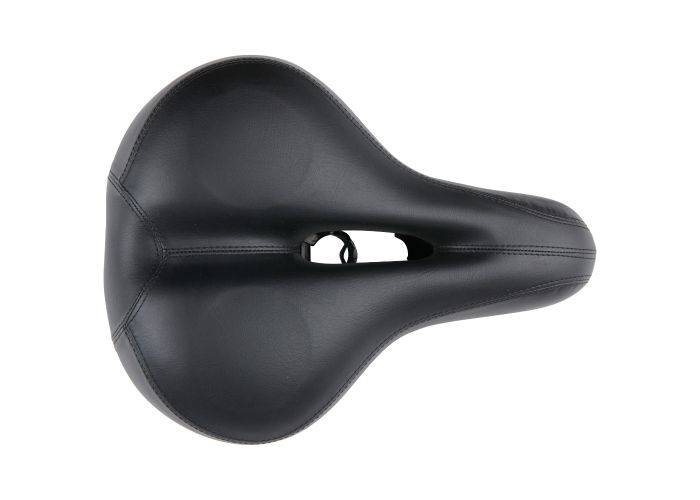 Dunlop cykelsadel - Ergonomisk design med Gel - reducerer vibrationer - Sort