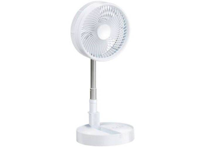 Lifetime Air USB genopladelig bordventilator 2400mAh / Justerbar højde - Hvid