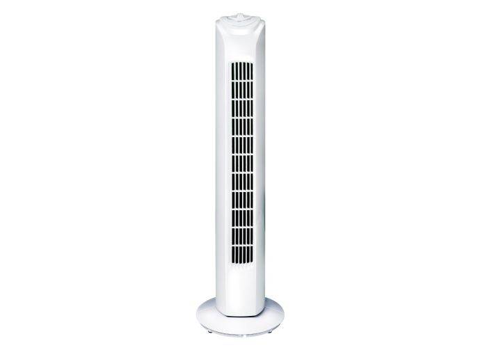Lifetime Air Tårnventilator roterende - H:81 cm m/ 3 hastigheder - Hvid