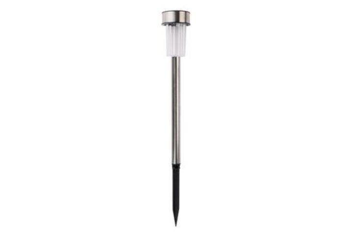 Grundig Solcelle LED havelamper H: 36cm - Rustfrit stål - 10 stk.
