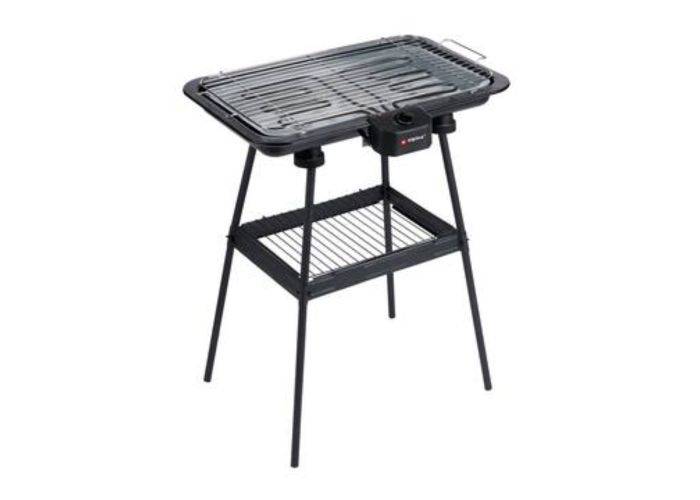 Alpina BBQ Elektrisk grill med stativ 2200W / 51x30 cm - Sort