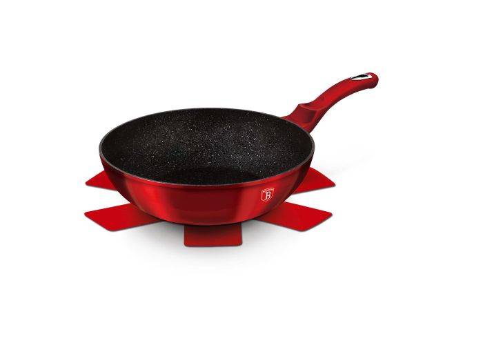 Berlinger Haus - Wokpande ø30 cm - El / Gas / Induktion - Burgundy Edition