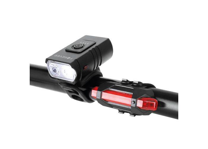 Active BLG Cykellygte sæt - LED front & baglygte - Genopladeligt batteri