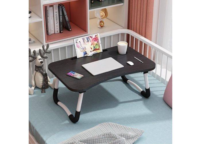 Foldbar Laptop / Desktop bord 60x40x28 cm - Sort
