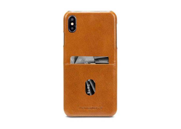 iPhone X/Xs - dbramante1928 Tune CC ægte læder cover med kortholder - Tan