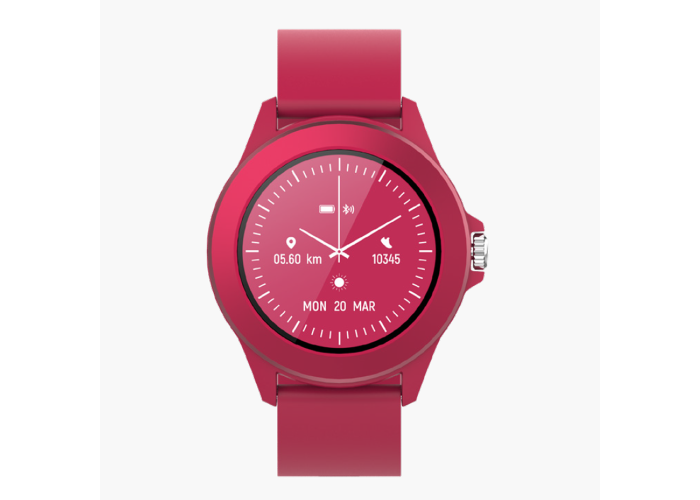 Forever smartwacth CW300 - Vandtæt, sport modes, Blodtryk - Dansk sprog - Magenta