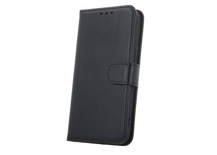 Motorola Moto G15 / G15 Power / G17 / G17 Power - Classic læder cover / pung - Sort