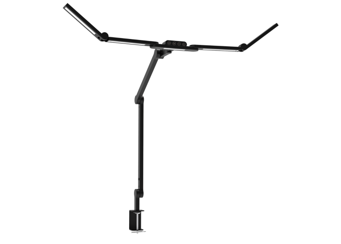 LED Skrivebordslampe - Transformbar med svingarm og holder - PLUS