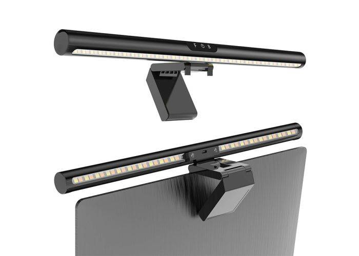 LED lampe til din laptop/computer - USB - 4 styrker - Sort