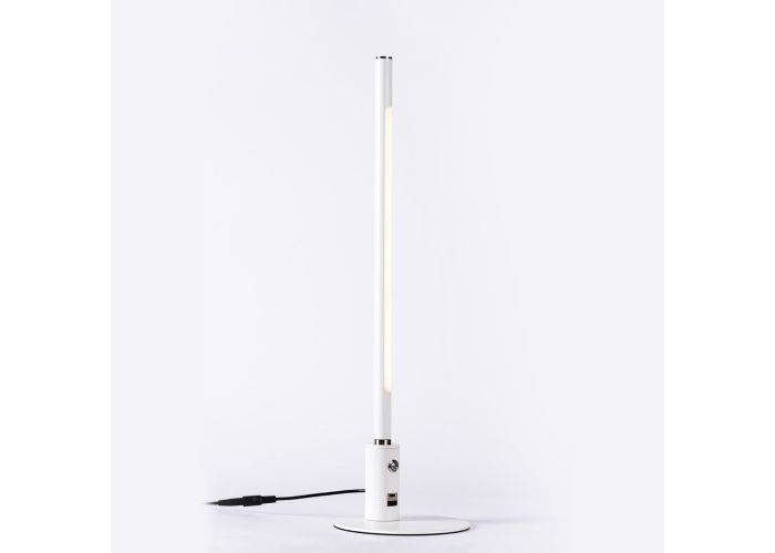 Minimalistisk Skrivebordslampe - Med Base - Hvid