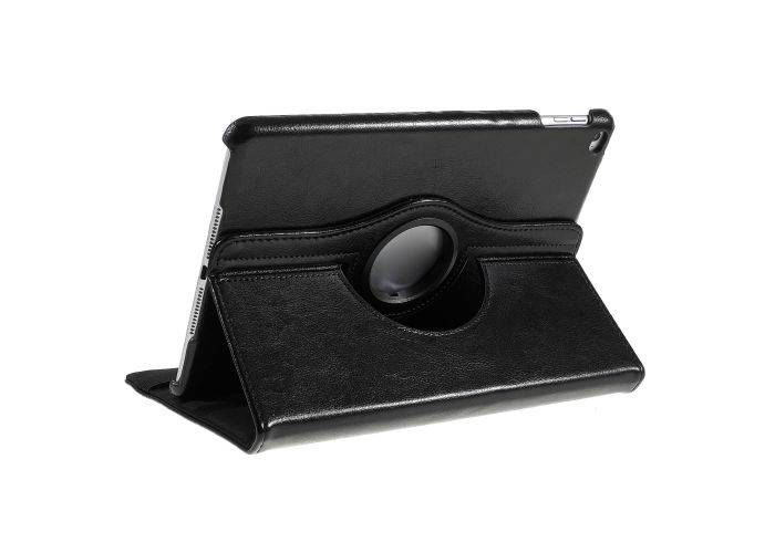 iPad 9.7 (2018/2017) / Air 2 / Air - Azmaro Ægte Læder cover 360 grader roterbar - Sort
