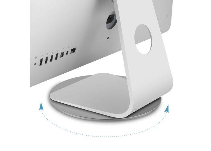 WERGON - Elias - Roterbar Skærm/Tablet Stand - Silikone - 380 grader - Sølv