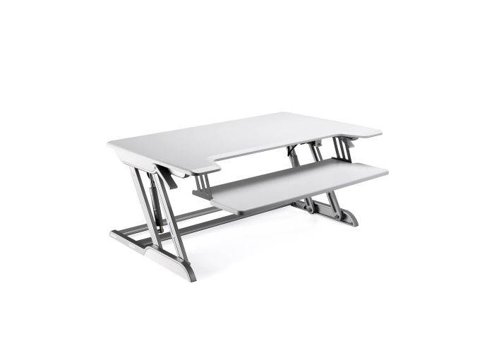 WERGON - Winston - Justerbar Ergonomisk hæve/sænke møbel til bord/arbejdsplads - Hvid