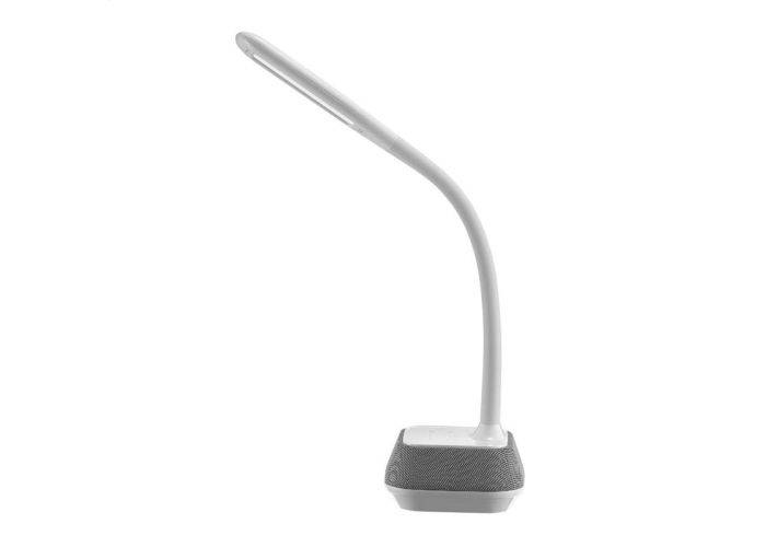 PLATINET LED bordlampe med Bluetooth Højttaler - Hvid/grå