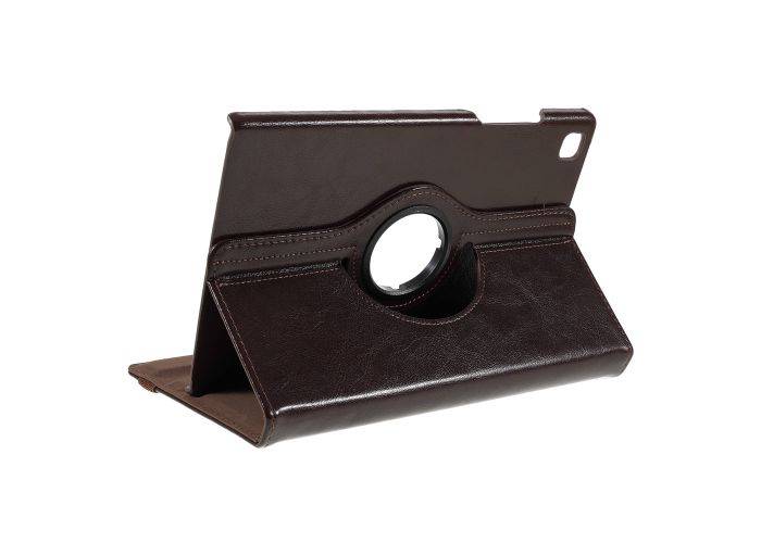 Samsung Galaxy Tab A7 10.4 (2020) - Azmaro Ægte Læder cover 360 grader roterbar - Brun