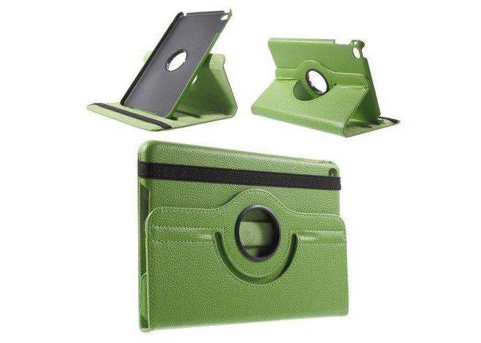 iPad mini 4 - Litchi 360 Graders Læder Etui/Cover - Grøn