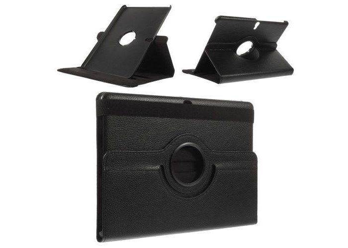 Samsung Galaxy Tab S 10.5 - 360 graders Roterbar Smart Læder Cover - Sort