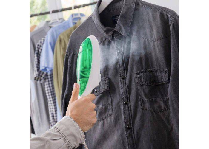 Vertikal Tøjsteamer / tøjdamper - 1000W - Hvid/grøn