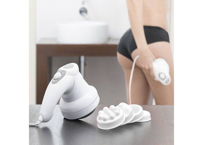 Elektrisk anti cellulite massager med 5 forskellige hoveder - 28W