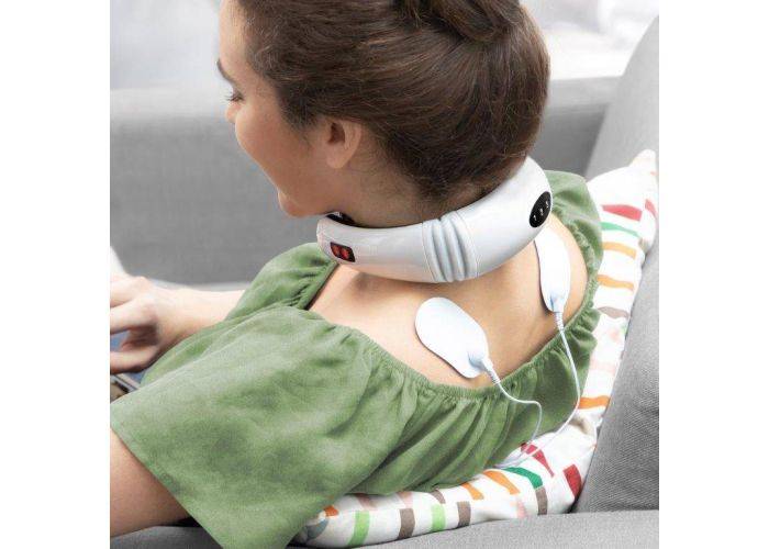 Elektromagnetisk massageapparat til nakke og ryg