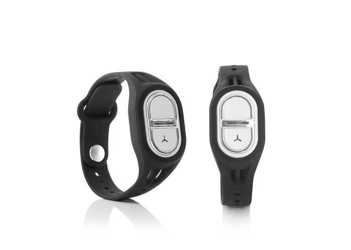 Armbånd med Ultrasonisk effekt - 7 frekvenser - Afviser myg - Sort