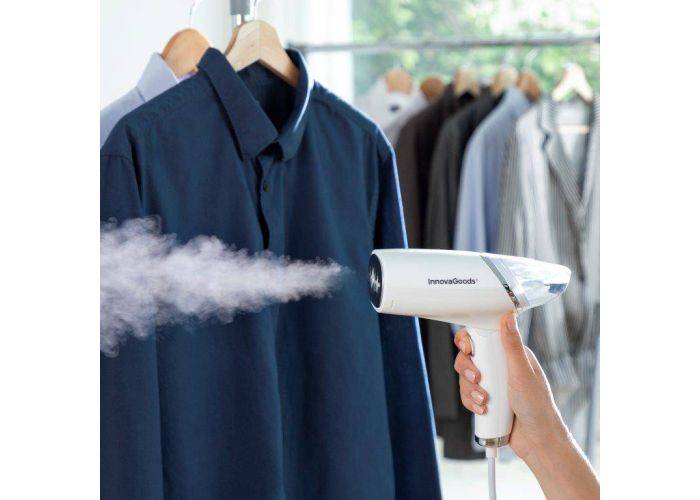 Steeron Håndholdt elektrisk tøjdamper/steamer - 1000W - Hvid