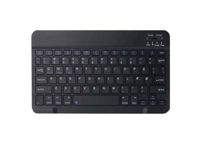 iPad / tablet /PC - Slim Trådløs bluetooth tastatur med DANSK layout - Sort