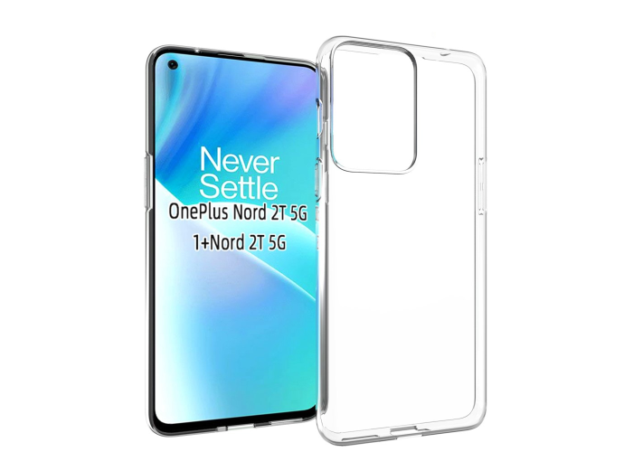OnePlus Nord 2T 5G - Shockproof gummi cover - Transparent