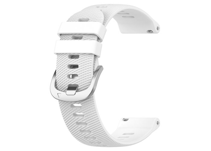 Garmin forerunner 645 / 245 55 - Silikone urrem 20mm - Hvid