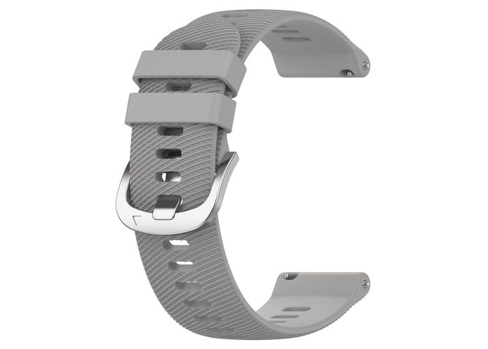 Garmin forerunner 645 / 245 55 - Silikone urrem 20mm - Lysegrå
