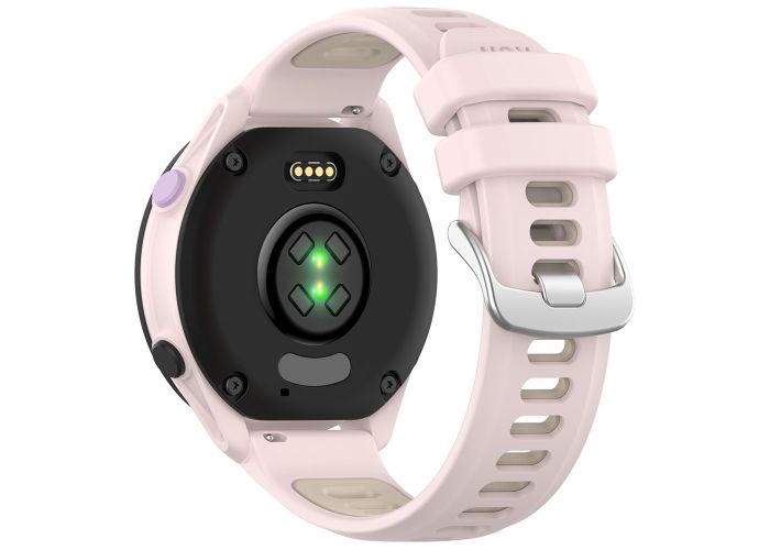 Garmin Approach S40 - Silikone urrem 20mm - Dual color - Pink/creme