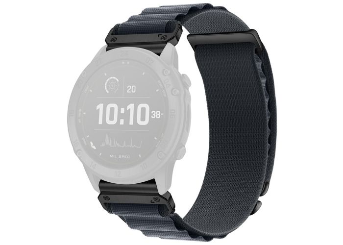 COROS VERTIX - Urrem i nylon tekstil 22mm med Quick Release - Mørkegrå