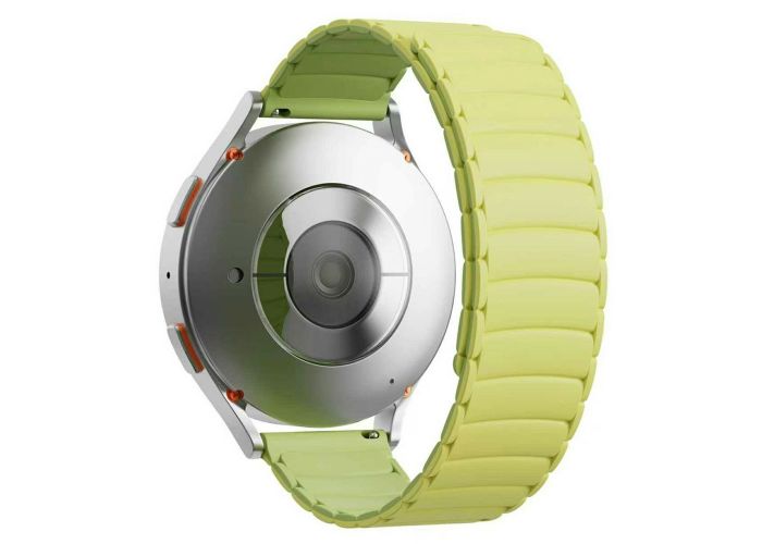 OnePlus Nord - Magnetisk urrem i silikone 20mm - Gul