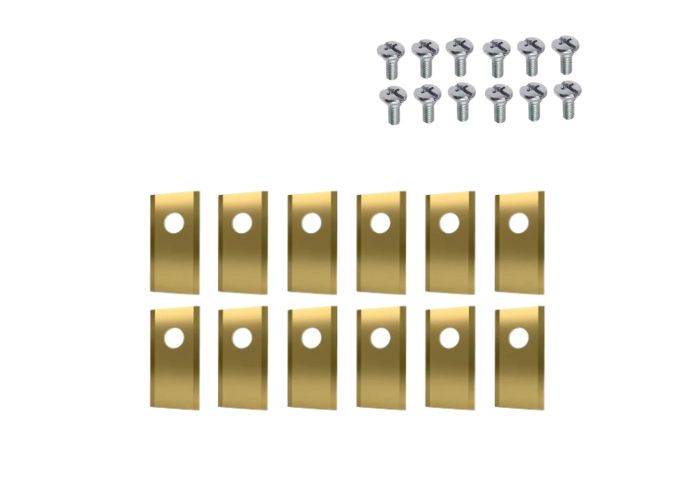 12-Pak Titanium worx Knive i rustfrit stål til Worx Landroid L/M/Vision/S