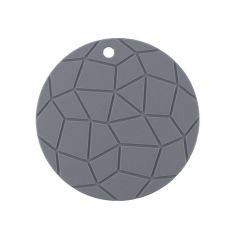 Non Slip Silikone Grydelapper / Bordskåner - ROUND - Grå