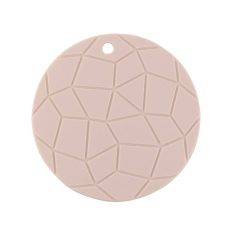 Non Slip Silikone Grydelapper / Bordskåner - ROUND - pink
