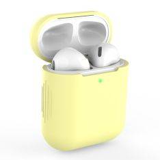 Apple AirPods - Silikone beskyttelses cover til opladerbox - Lys gul